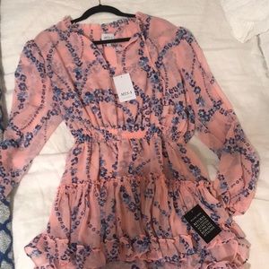 MISA Lorena Dress in Intertwined Pink Floral